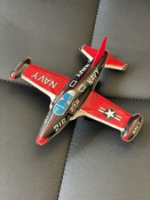Jouet Ancien Avion Tôle NAVY 216 T-33-A Made In Japan RARE