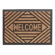 Tapis Classique Rectangulaire En Coco Welcome 40 Cm X 60 Cm D'Entrée