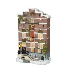 LuVille Village de Noël miniature Façade entrepôt - H29 cm