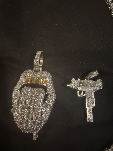 Iced out pendents uzi - pendents,