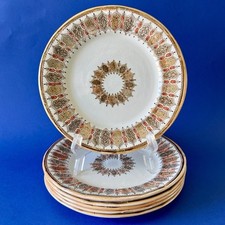 6 assiettes à dessert 19ème Cellini St Amand Sancti Amandi in Pabula XIX 20 cm