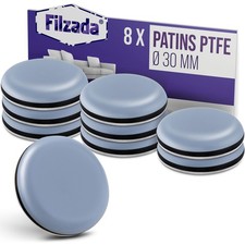 8X Patins pour Meubles Téflon