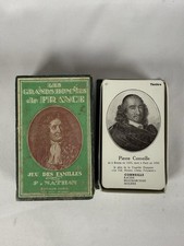 Ancien jeu de cartes des familles LES LITTERATEURS CELEBRES F.NATHAN collection