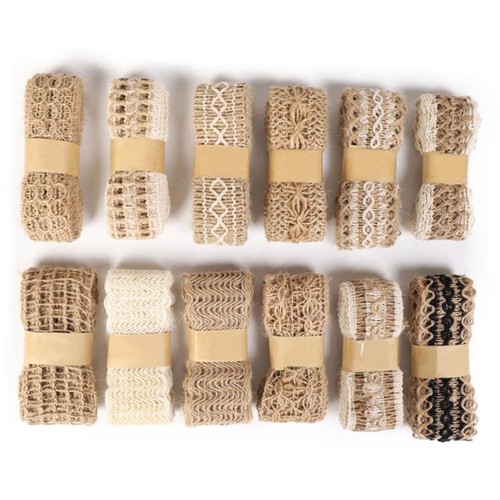 12rolls jute rubans - jute, /