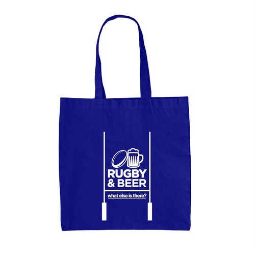 Sac cabas toile rugby beer - cabas,