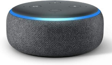 Echo Dot (3ème génération) Enceinte Connectée avec Alexa Tissu anthracite - NEUF