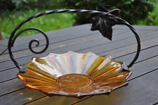 COUPE EN VERRE FUME ART DÉCO