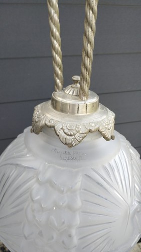 Lustre art deco - art, signé