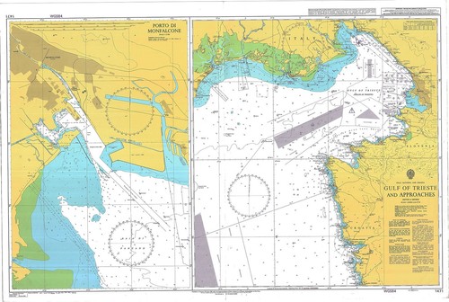 Carte golfe trieste et - carte, du