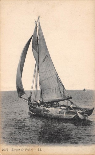 Cpa barque peche - 62,