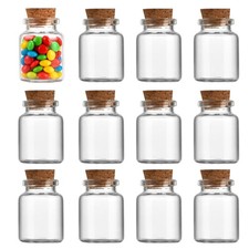 Lot de 12 mini bocaux en verre