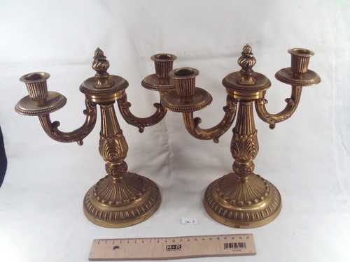 Ancienne paire bougeoirs - paire, de