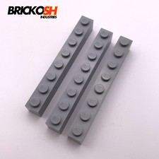 LEGO x3 3008 Brick 1x8 Light