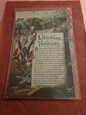          Carte Postale Ancienne De 14 18 Litanies De Tranchée