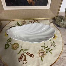 ANCIEN RAVIER COQUILLAGE BLANC