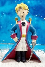 figurine Le Petit Prince roi cape rose bleu A. de St. Exupery  PVC Plastoy 1997