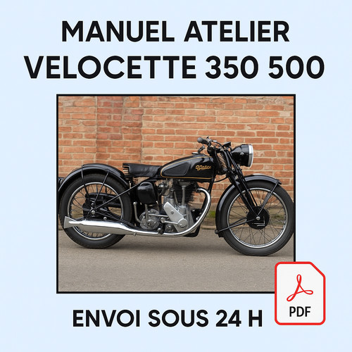 Manuel atelier velocette 350 - velocette,