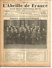 Apiculture : 5 journaux " L Abeille de France " année 1954.