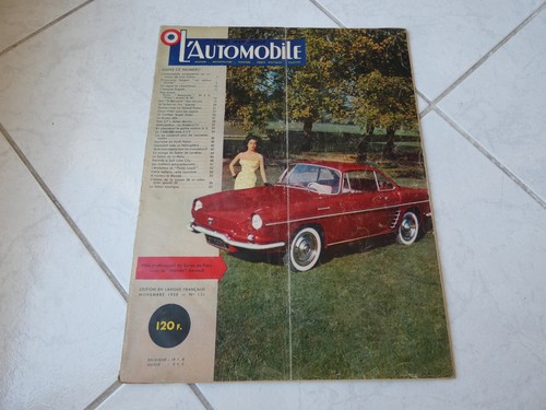 Magazine automobile 151 1958 - l'automobile,