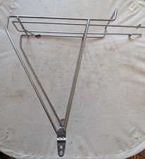 Porte bagage vélo ancien vintage acier chromé