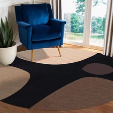 Tapis rond en laine