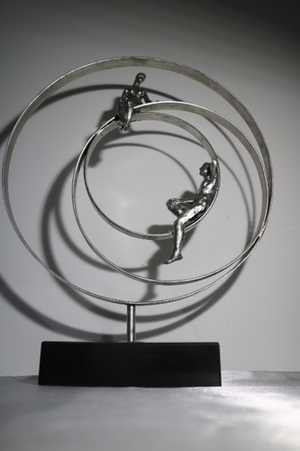 Sculpture métallique couple - , "couple