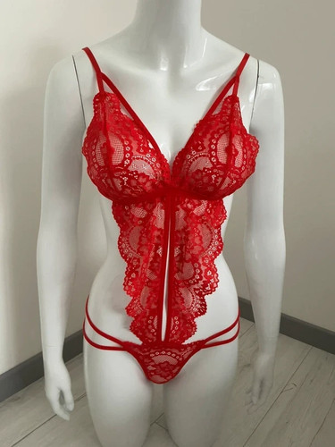 Body sexy dentelle rouge - sexy,