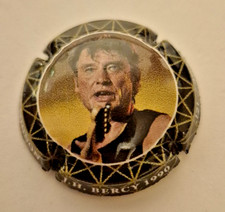 Capsule de champagne Pierre MIGNON Johnny Hallyday BERCY 1990. Num 300ex