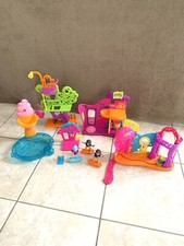 Lot Polly Pocket à compléter: Cabane surprise / Salon Beauté / parc Aquatique