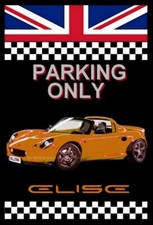 plaque " PARKING ONLY  LOTUS