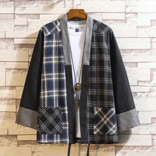 Hommes Rétro Kimono Manteau