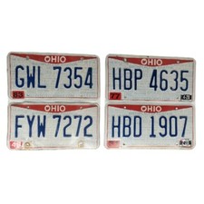 OHIO : Plaque immatriculation US  30x15cm plate avec relief