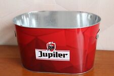 NEUF / SCEAU A GLACE VASQUE POUR CANETTES DE BIERE JUPILER GLASS ICE BUKET BEER
