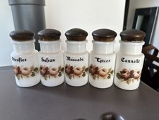 Set De Pots À Épices En Verre Opale