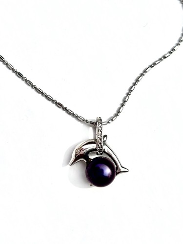 Collier fin argenté avec - fin,