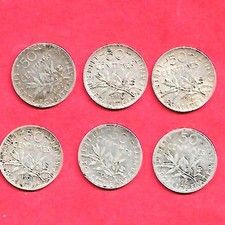 lot de 6 pieces 50 centimes
