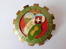 ANCIEN INSIGNE DE CALANDRE AUTOMOBILE CLUB DE LA REGION D'ALGER / ALGERIE