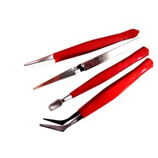 PINCE BRUCELLE DE PRECISION ISOLEES  LOT DE 4  Bijoux Modélisme