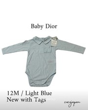 Baby Dior Collared Romper 12M