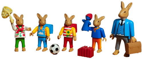 Lot playmobil figurines lapins - playmobil,