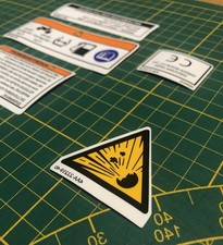 AUTOCOLLANT MOTOCROSS SÉCURITÉ AVERTISSEMENT