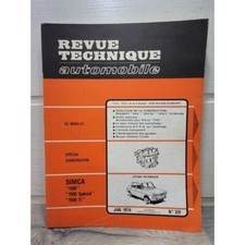 Simca 1100 Special TI Berline Break VF1 VF2 - RTA 331 - Revue Technique Automobi