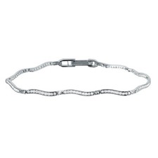 Bracelet De Tennis En Argent
