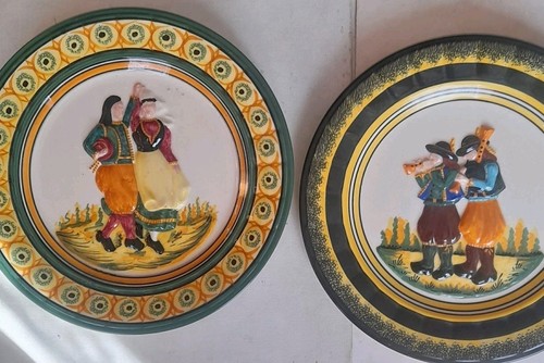 Ancienne paire assiettes - paire, d'assiettes