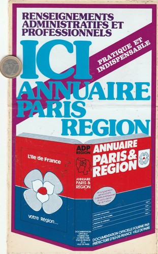 Autocollant annuaire paris - .,