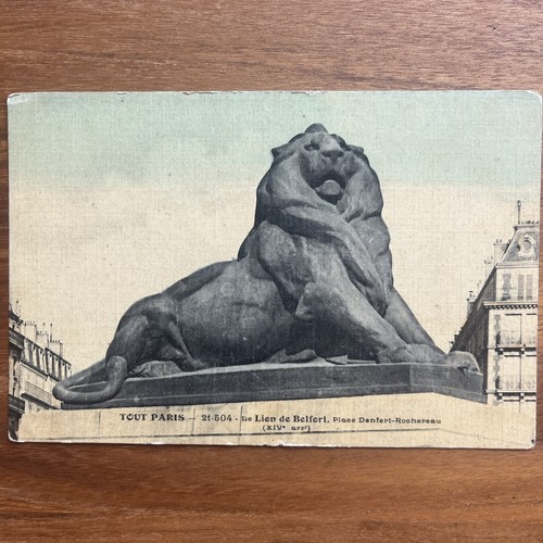 Cpa paris lion de - le,
