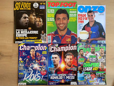 FC BARCELONA, MESSI, NEYMAR, RIVALDO, LOT DE 9 MAGAZINES, COLLECTOR (JT29)