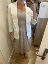 veste Zara femme Blanche