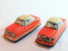 Lot 2 voitures mécaniques en tôle FRANCE JOUET JF 1960 années 60