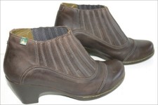 EL NATURALISTA Boots à enfiler Cuir Elastiqué Marron Foncé T 37